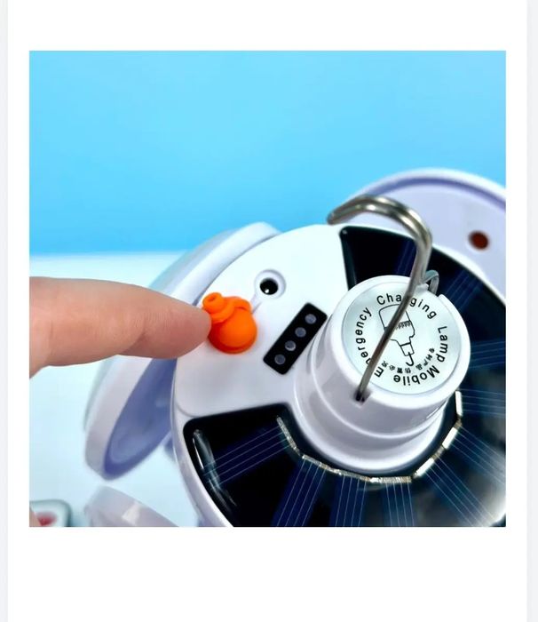 Лампа для кемпинга Football UFO Led Lamp с пультом + Solar