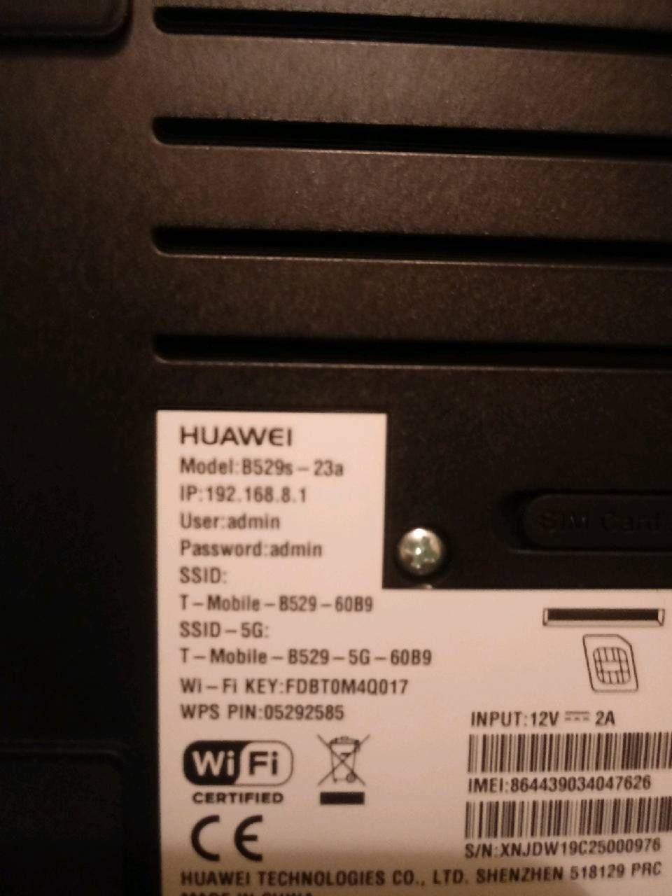 Router Huawei b529 play plus T-Mobile