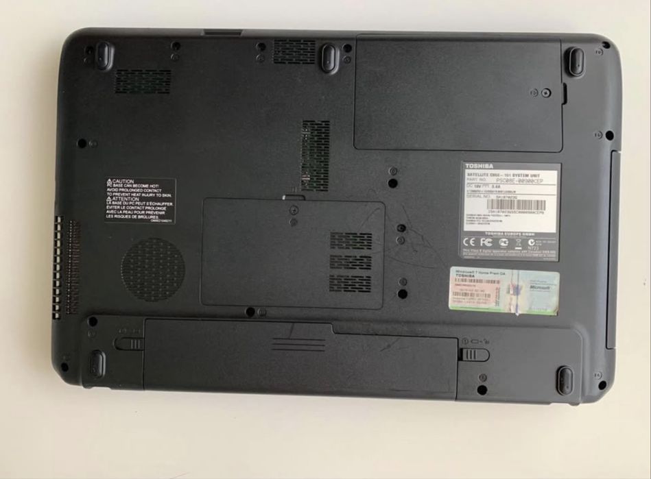 Portátil Toshiba satellite c650-101
