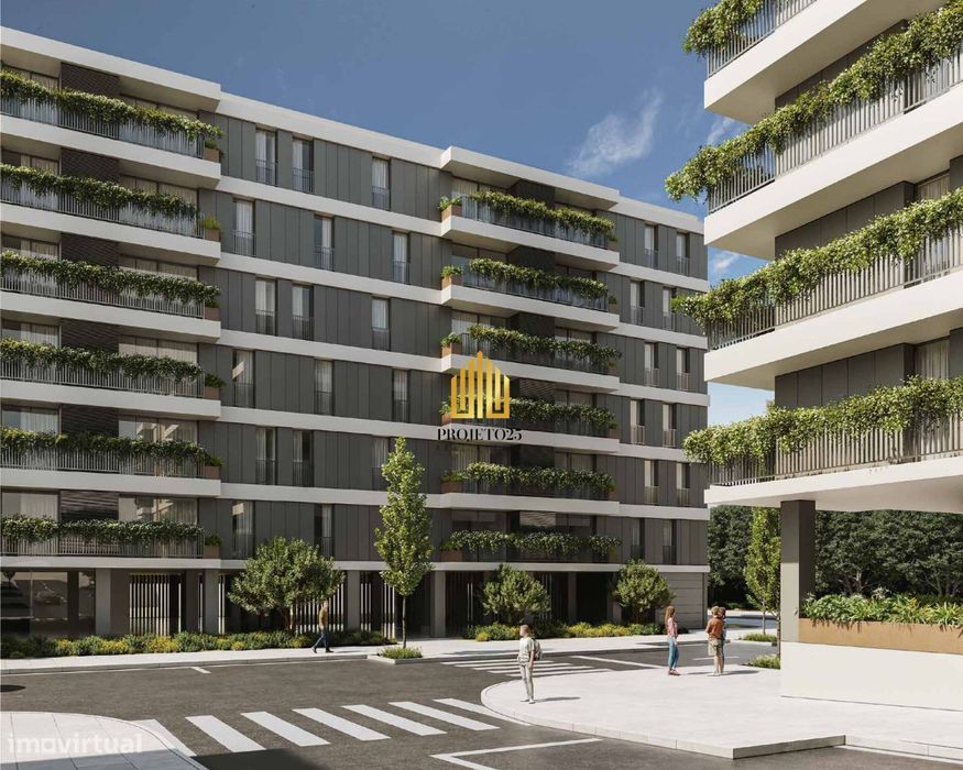 Apartamento T2 NOVO em Condº Reservado ao Jardim de Arca D'Água-Porto