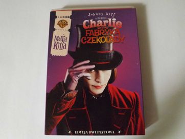 Charlie i Fabryka czekolady 2 dvd Wonka film bajka magia kina