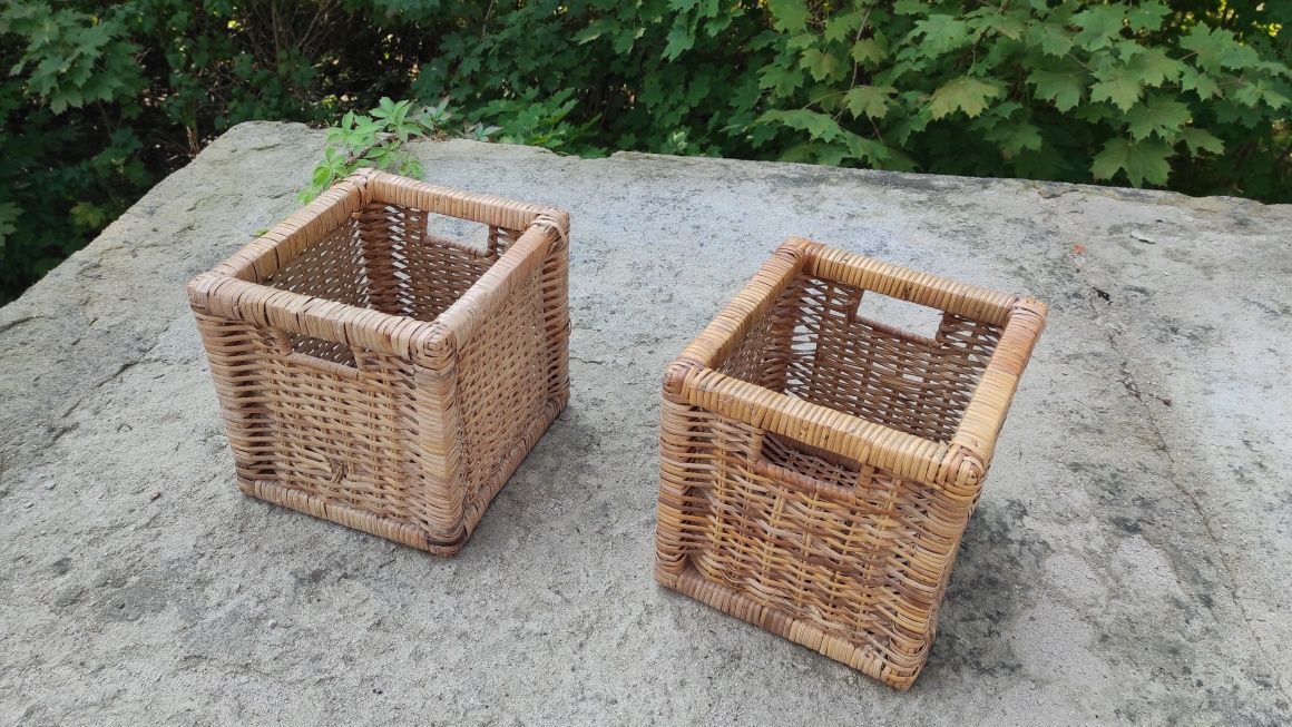 Pojemnik box wiklinowy plecionka 2 sztuki
