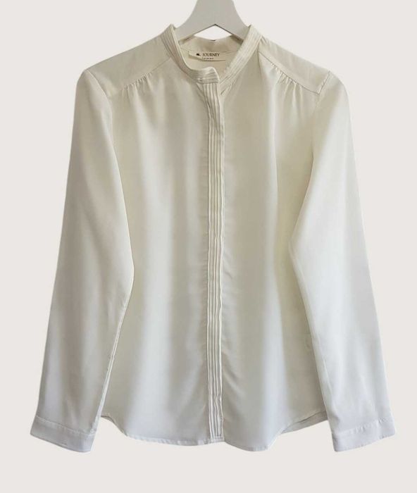 Damska elegancka bluzka/koszula ecri długim rękawem Journey 40/L