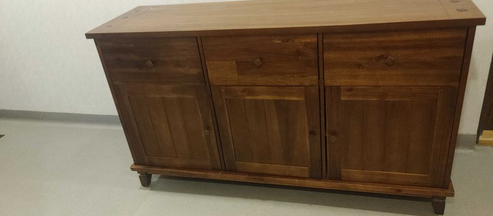 Szafa IKEA LEKSVIK-drewno-HEMNES-FREDERICA-regal-witryna Hemnes