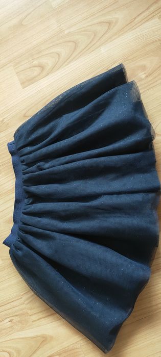 H&M Spódniczka tiulowa granat brokat 98/104