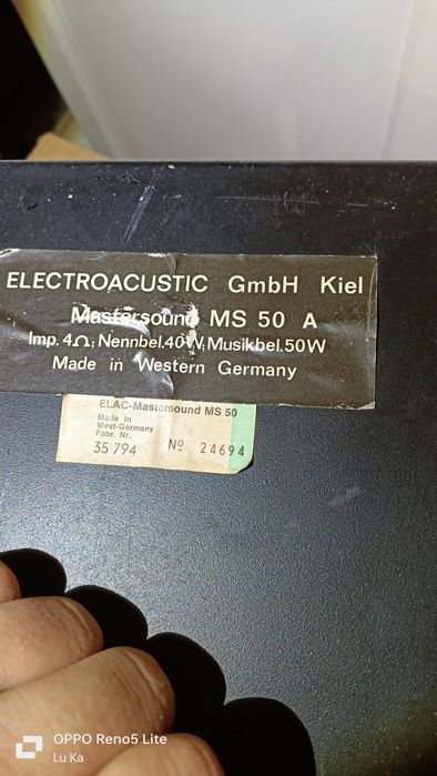ELECTROACUSTIC GmbH Kiel

Mastersound MS 50 A

Imp. 40; Nennbel.40V, M