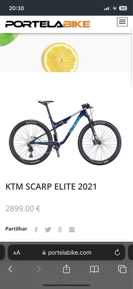 KTM SCARP ELITE carbono / roda 29