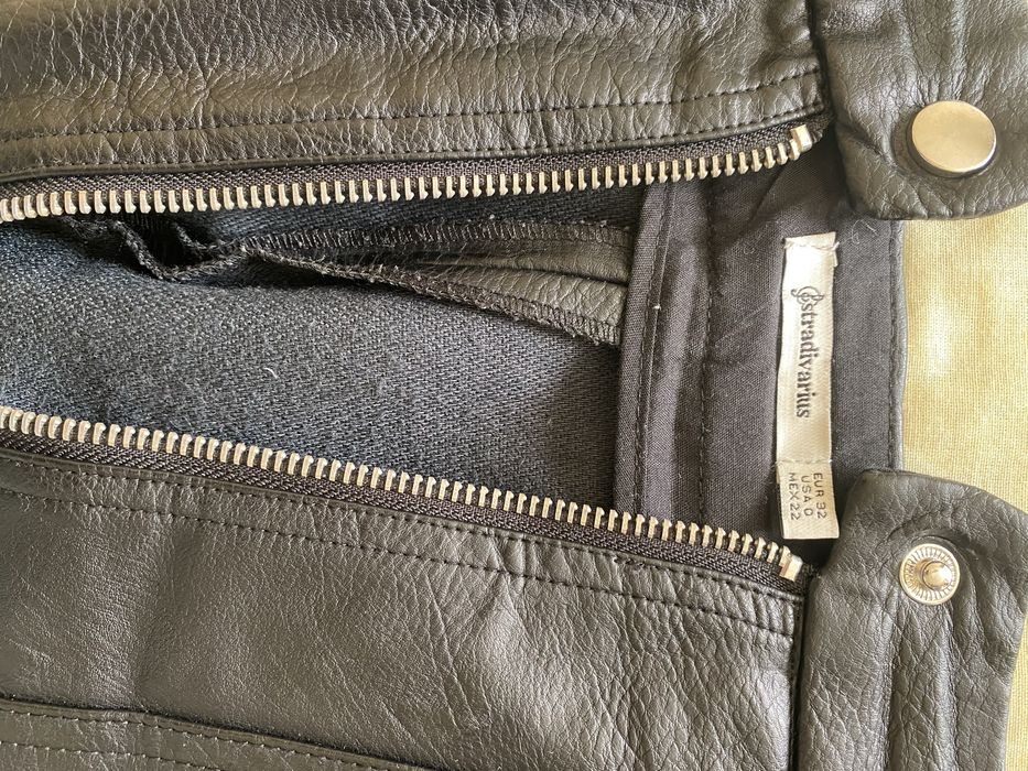 Шкіряна Спідниця на змійці