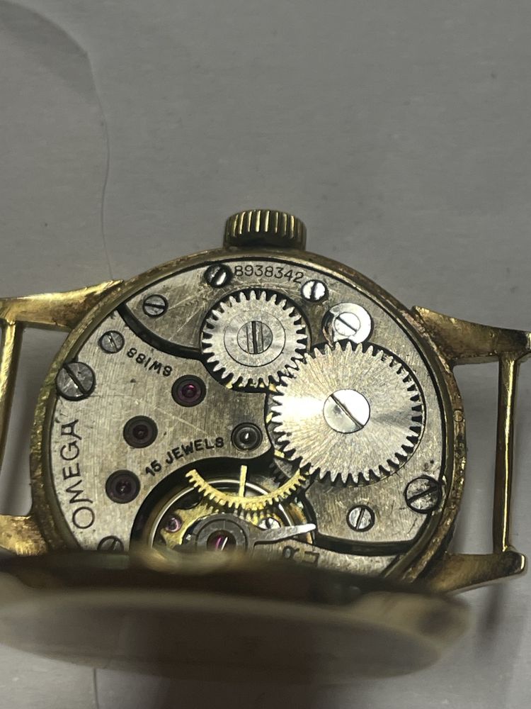 Omega 15 Jewels Złoty zegarek 1935 r damski !