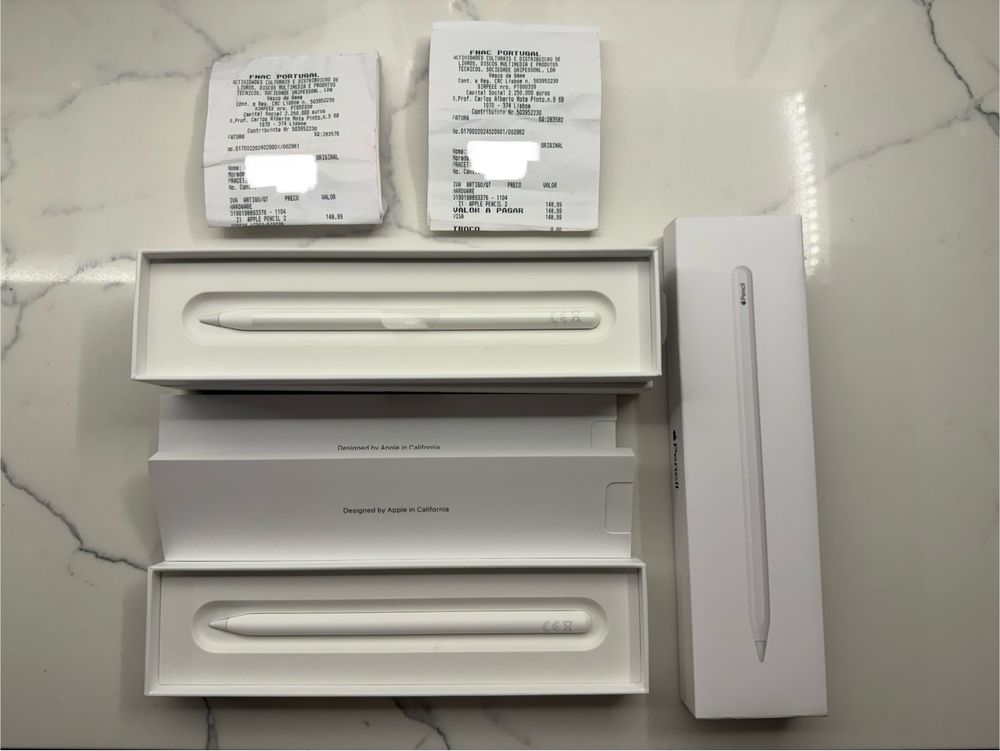 Apple Pencil 2nd Gen - 2 unid. novas (valor por cada)