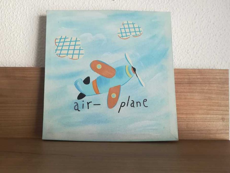 4 Quadros decorativos p/criança, feitos à mão