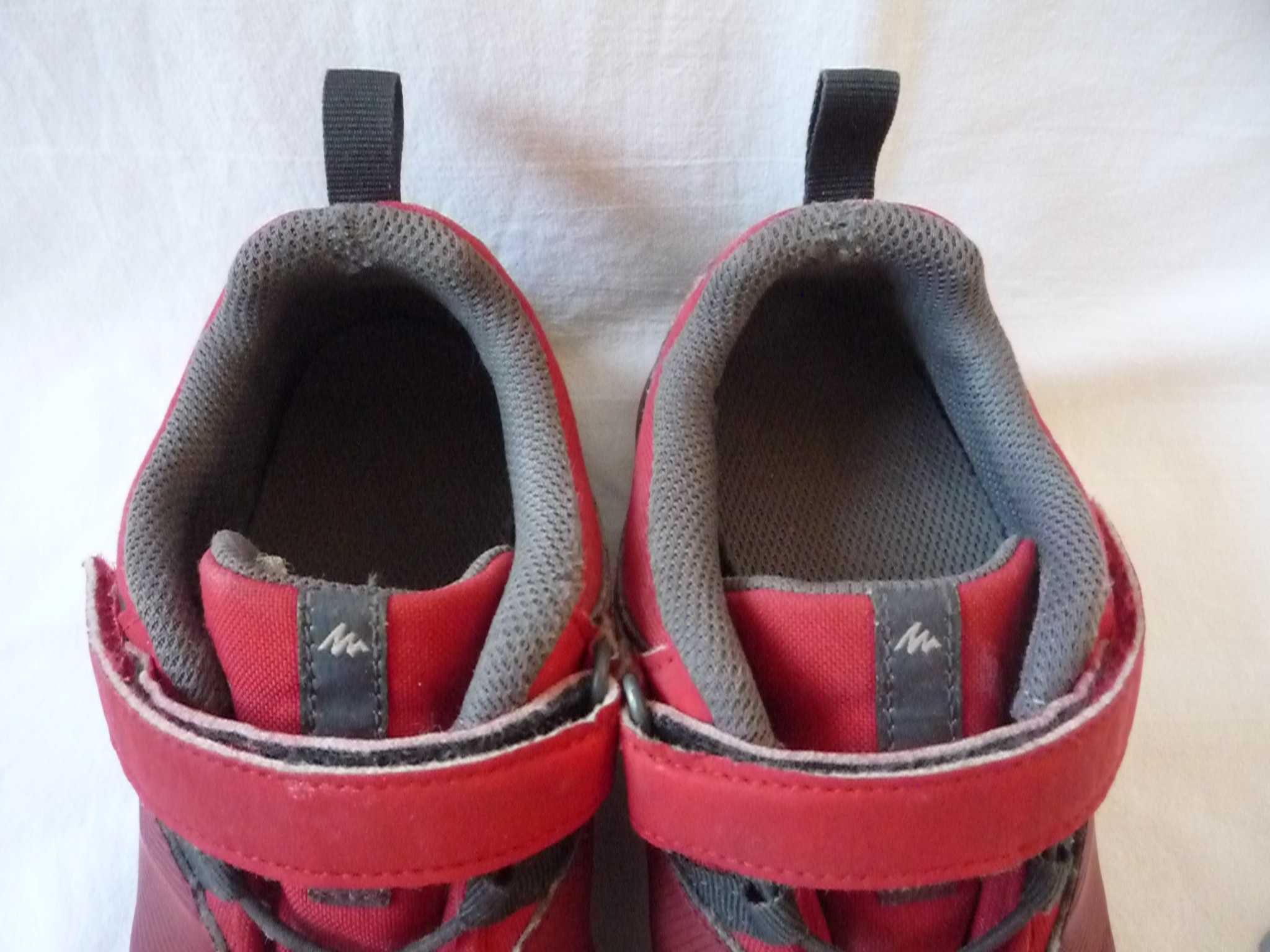 Decathlon Quechua r 33 dł 21cm Czerwone buty jesienne zimowe