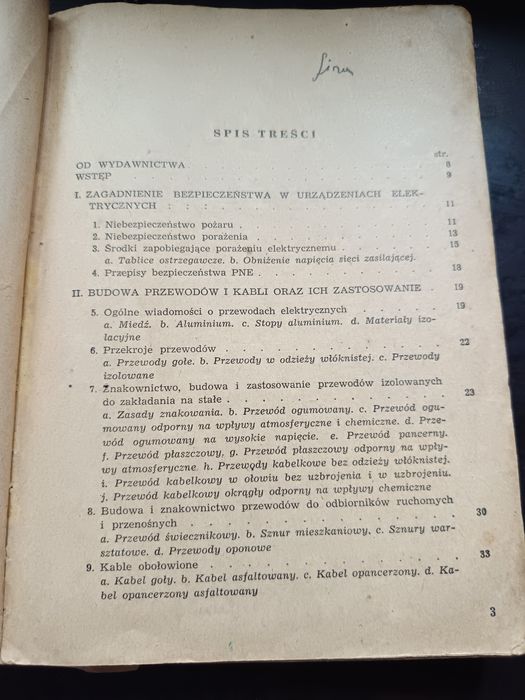 Instalacje elektryczne - Edward Kobosko, rok 1954, książka