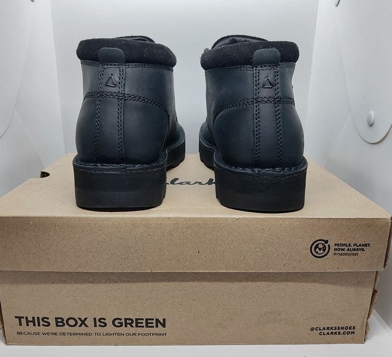 Кожаные 27см водонепроницаемые ботинки Clarks оригинал