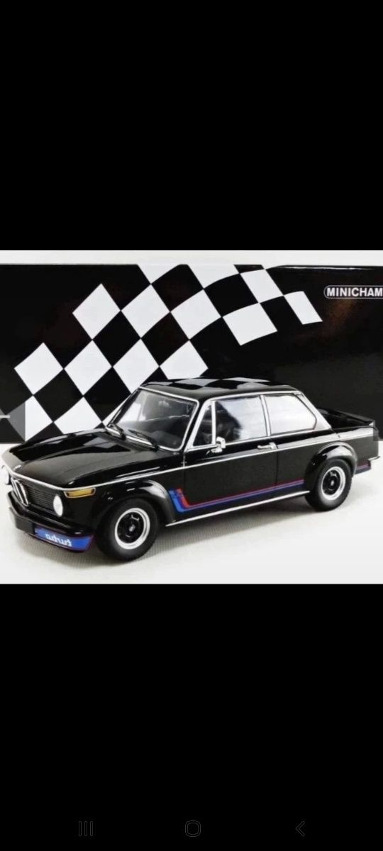 Carro 1/18  Minichamps Bmw 2002 Turbo Edição limitada