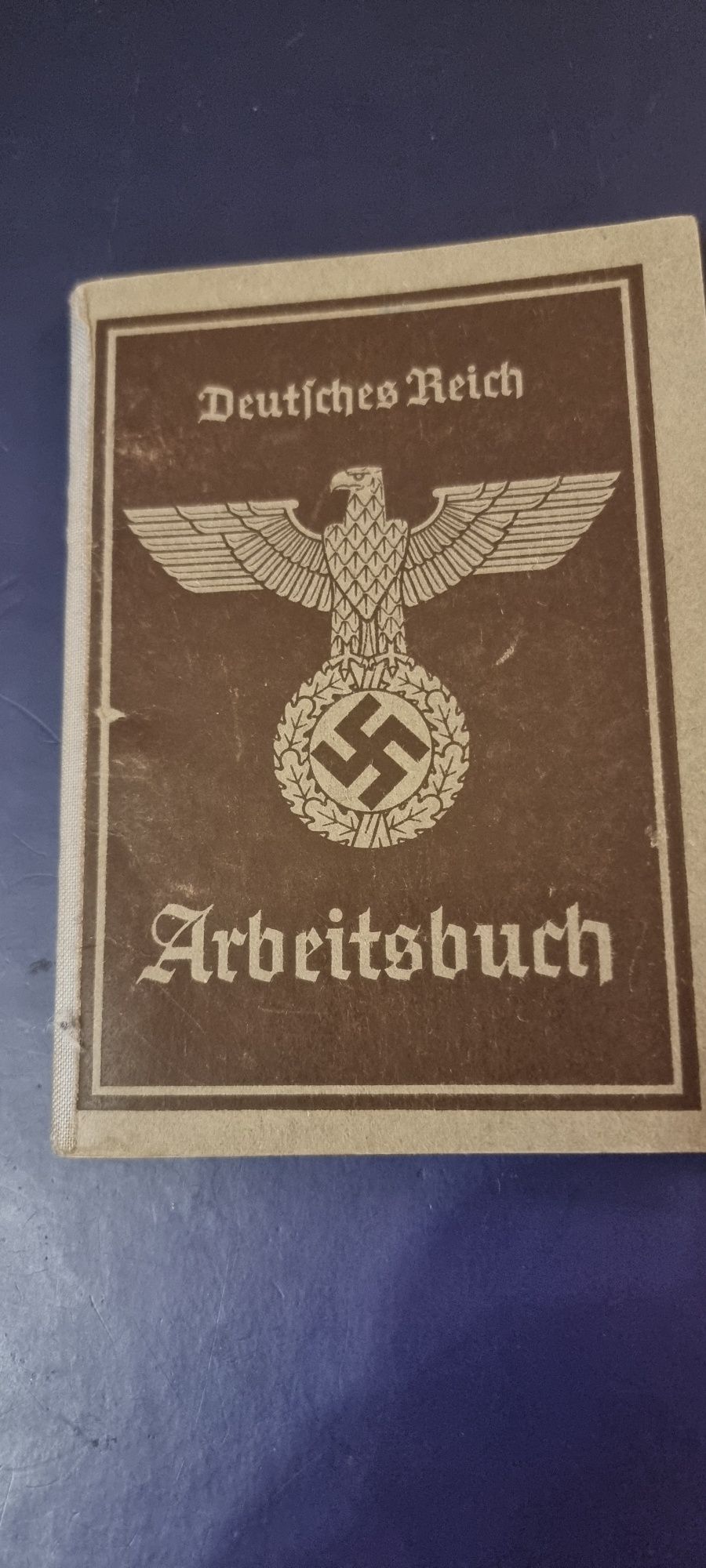 Oryginalny Arbeitsbuch 1941 Berlin 3 Rzesza
