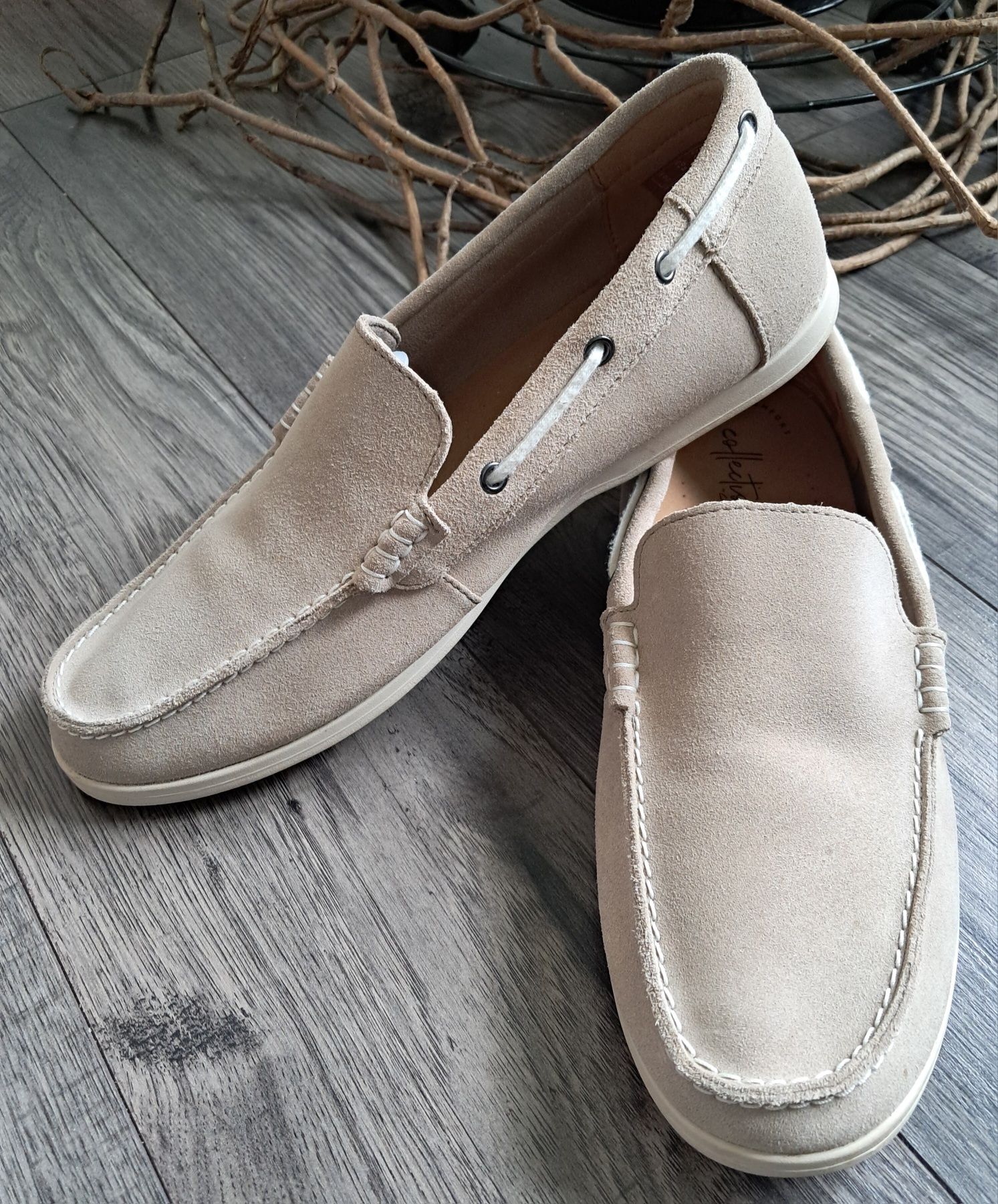 Мокасини шкіряні CLARKS (р.43)