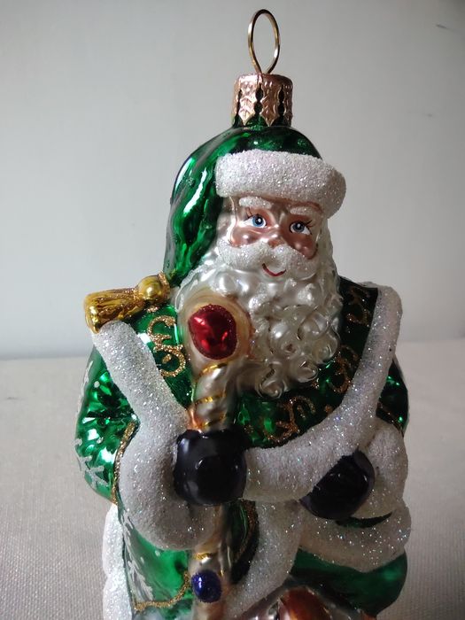 Ozdoba choinkowa dekoracja bombka św Mikołaj Radko kolekcja
