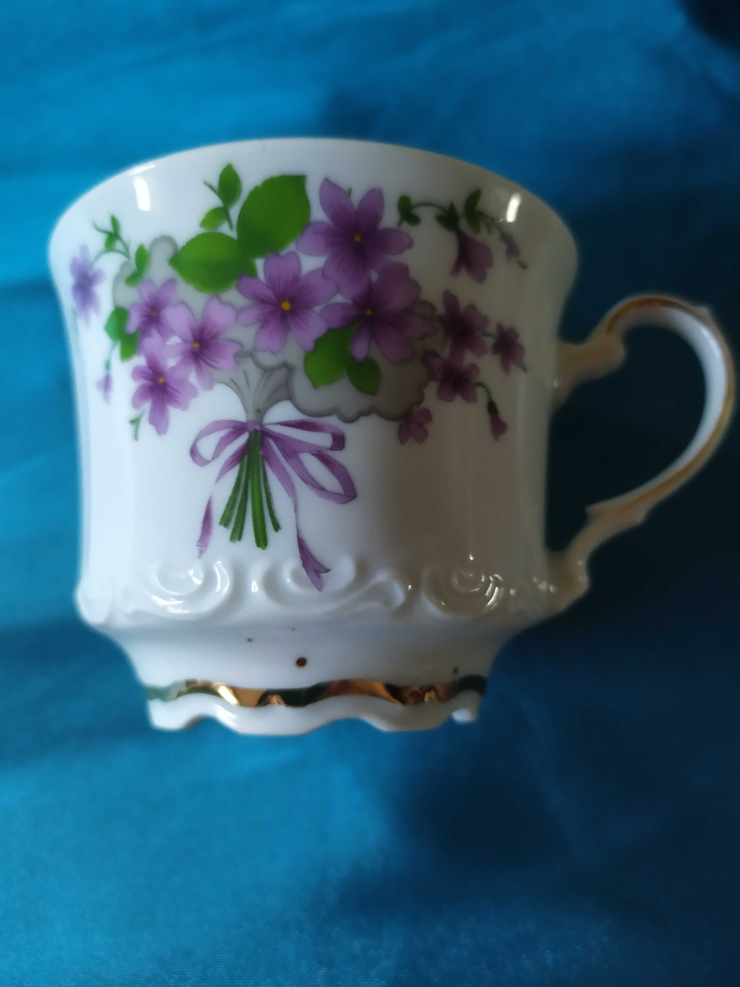 Чашка чайная, кофейная Mitterteich Bavaria винтаж, костяной фарфор