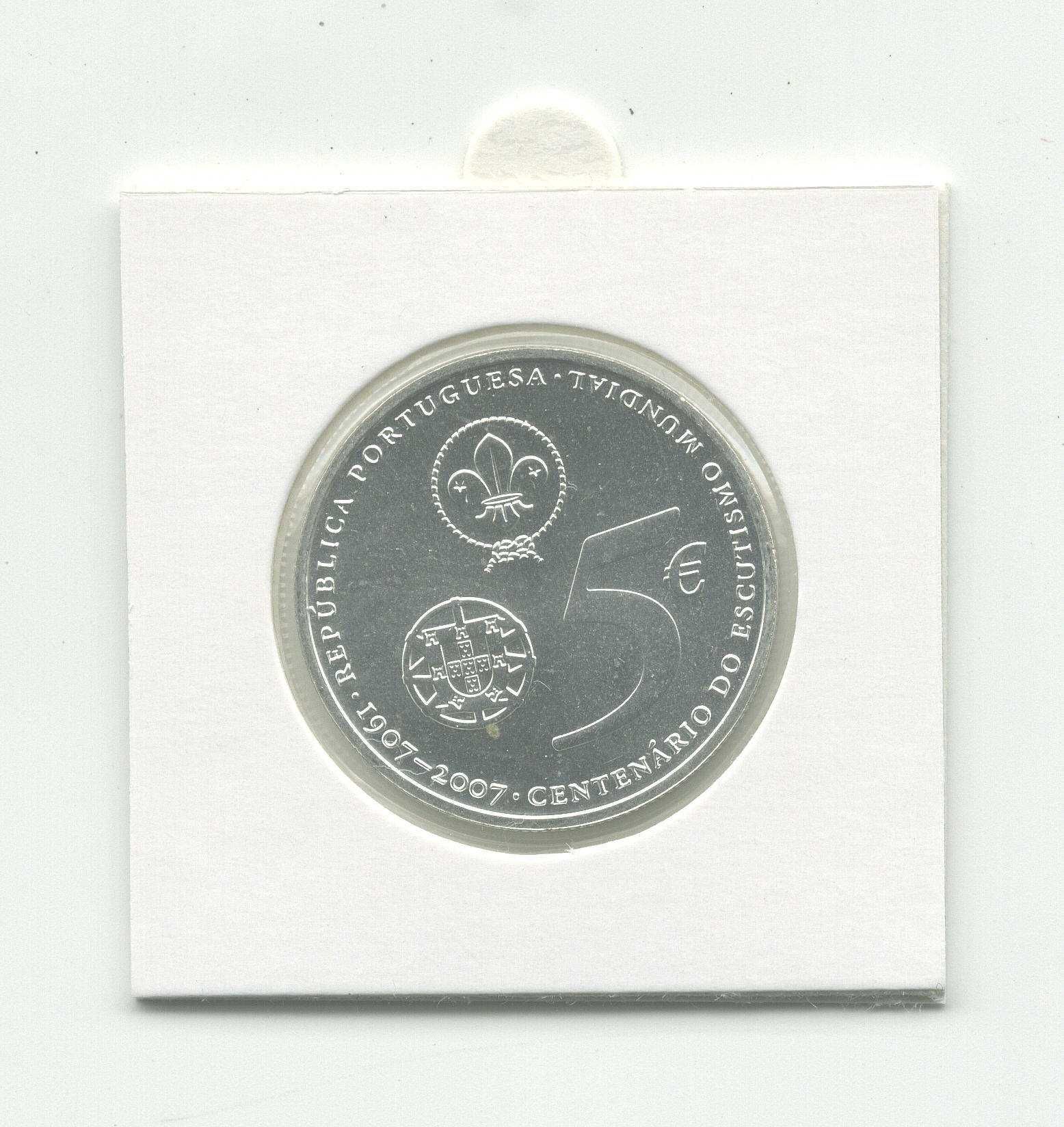 Moeda 5,00 € - Escutismo Mundial
