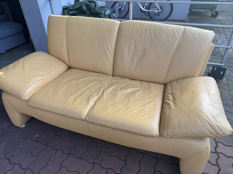 Kanapa skorzana dwuosobowa