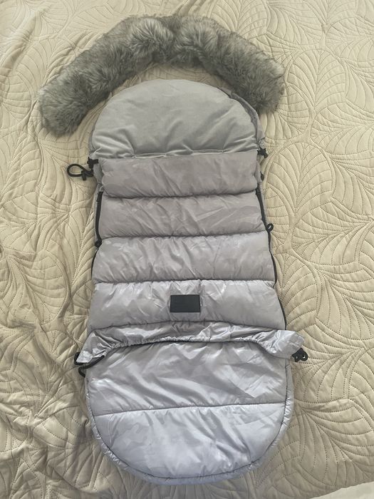 ŚPIWOREK do wózka szary EEVI 3w1