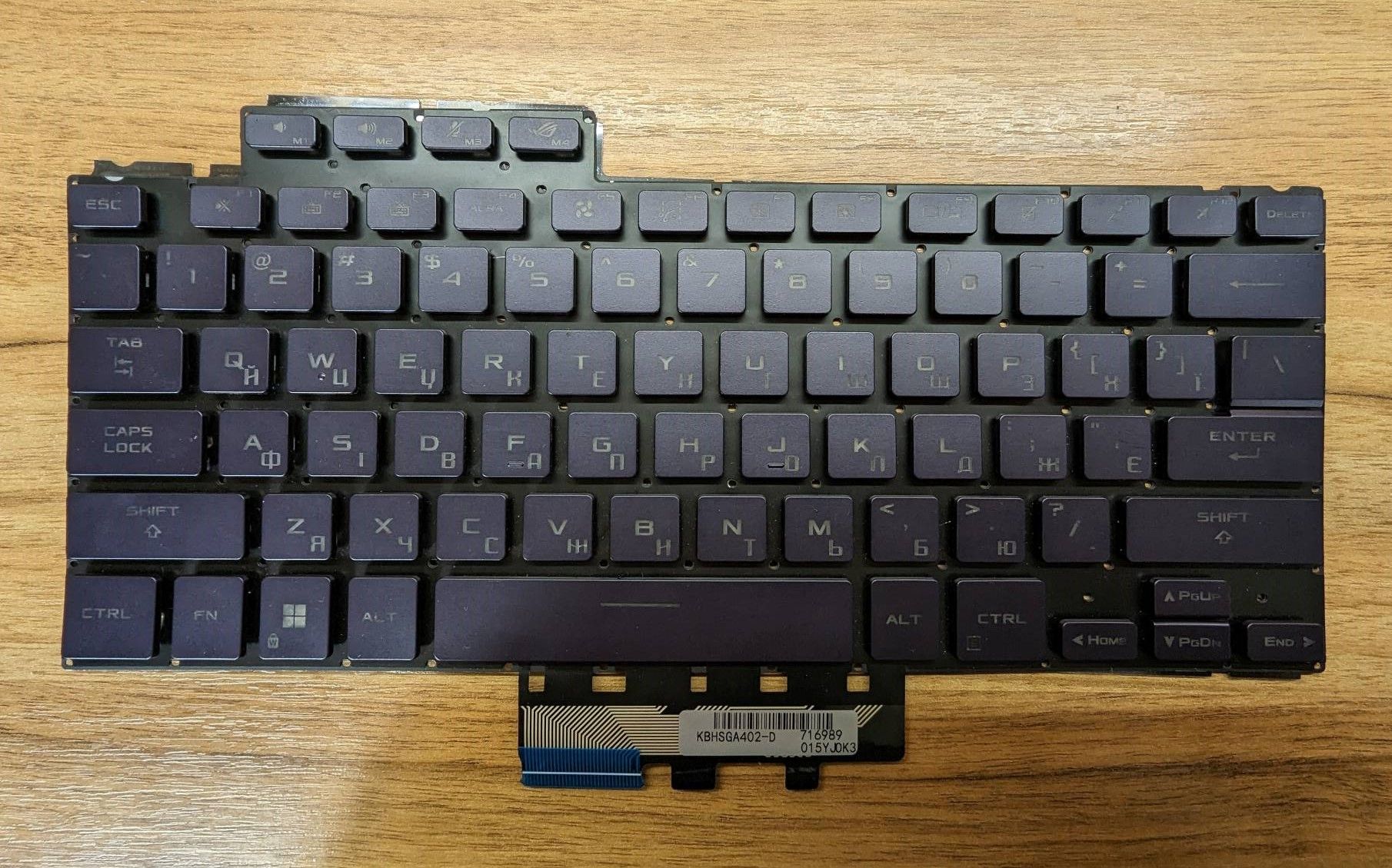 Клавіатура Asus rog zephyrus g14 fantasy 14 ga402 ga402r ga402rj ga402
