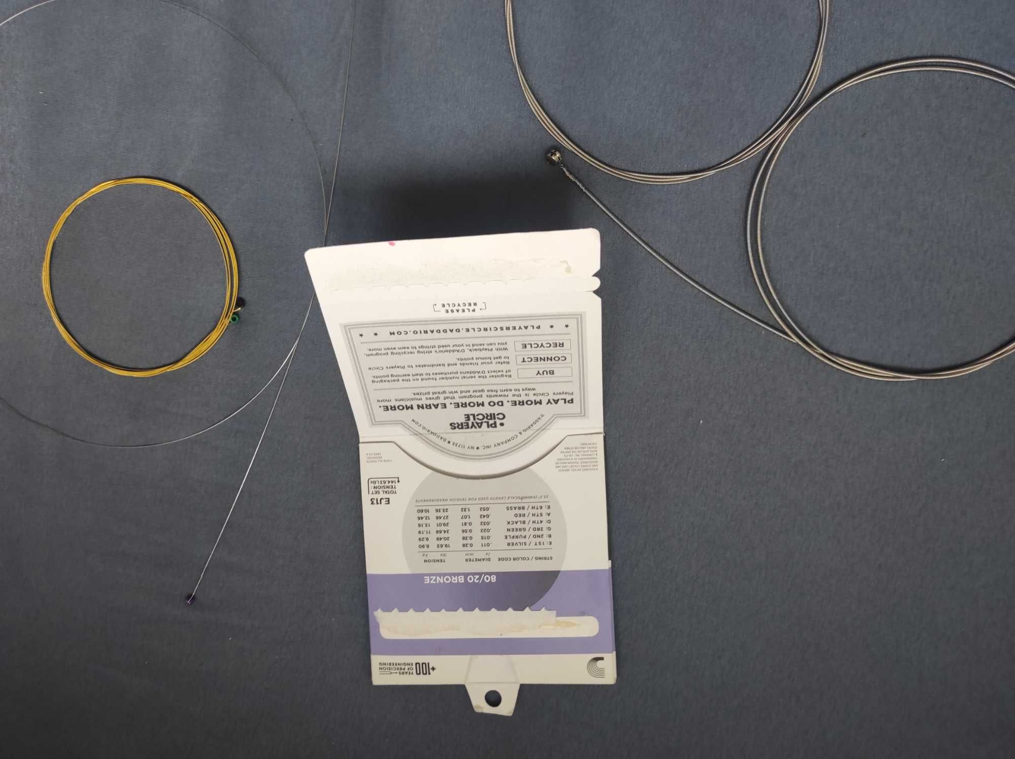 Struny duży pakiet, D addario 6x plus 3x orphee guitar do basowej
