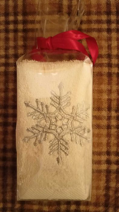 Snowflake ręcznik ręczniczek ozdobny 30x30