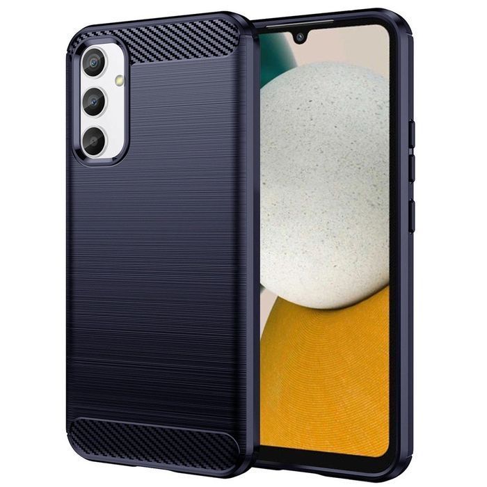 Carbon Case etui do Samsung Galaxy A54 5G pokrowiec niebieski