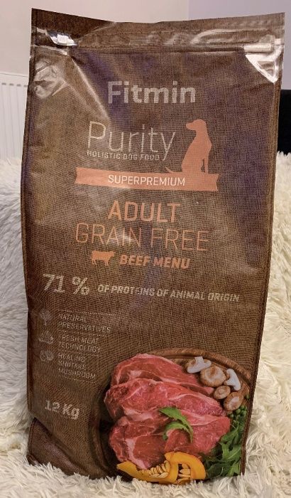 Fitmin Dog Purity Grain Free Adult Beef 12 kg.