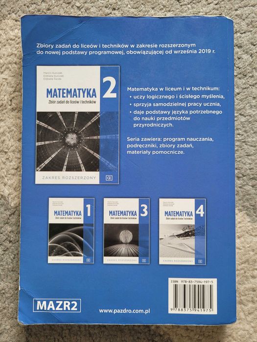 Matematyka zbiór zadań 2 (zakres rozszerzony)
