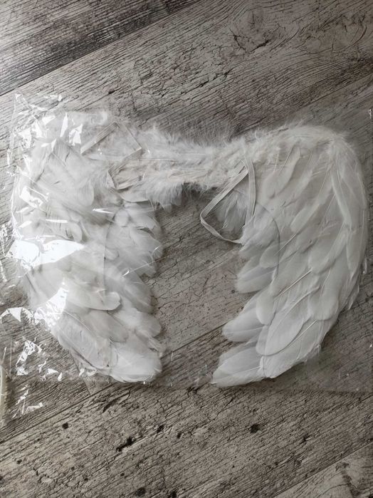 Skrzydła anioła aureola zestaw święta jasełka anioł strój anioła