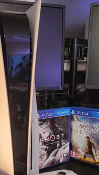 PlayStation 5 & Pady & 2 Gry