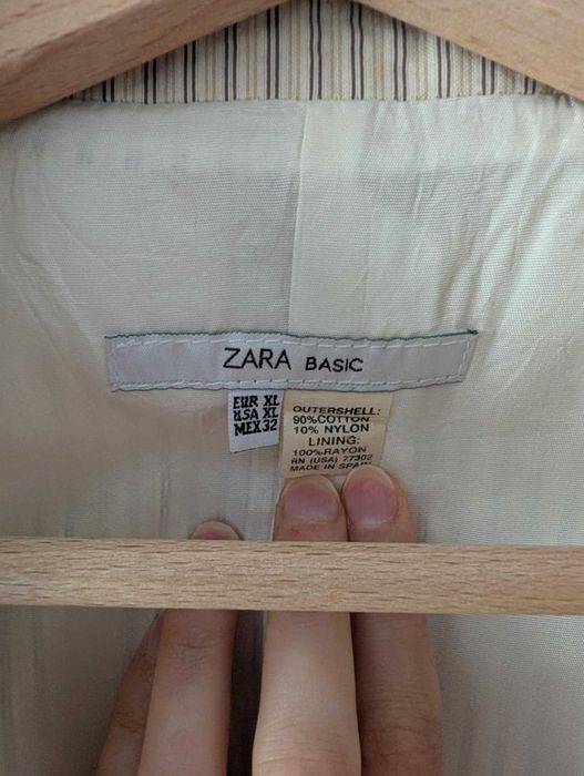 Beżowa marynarka Zara Basic r.40