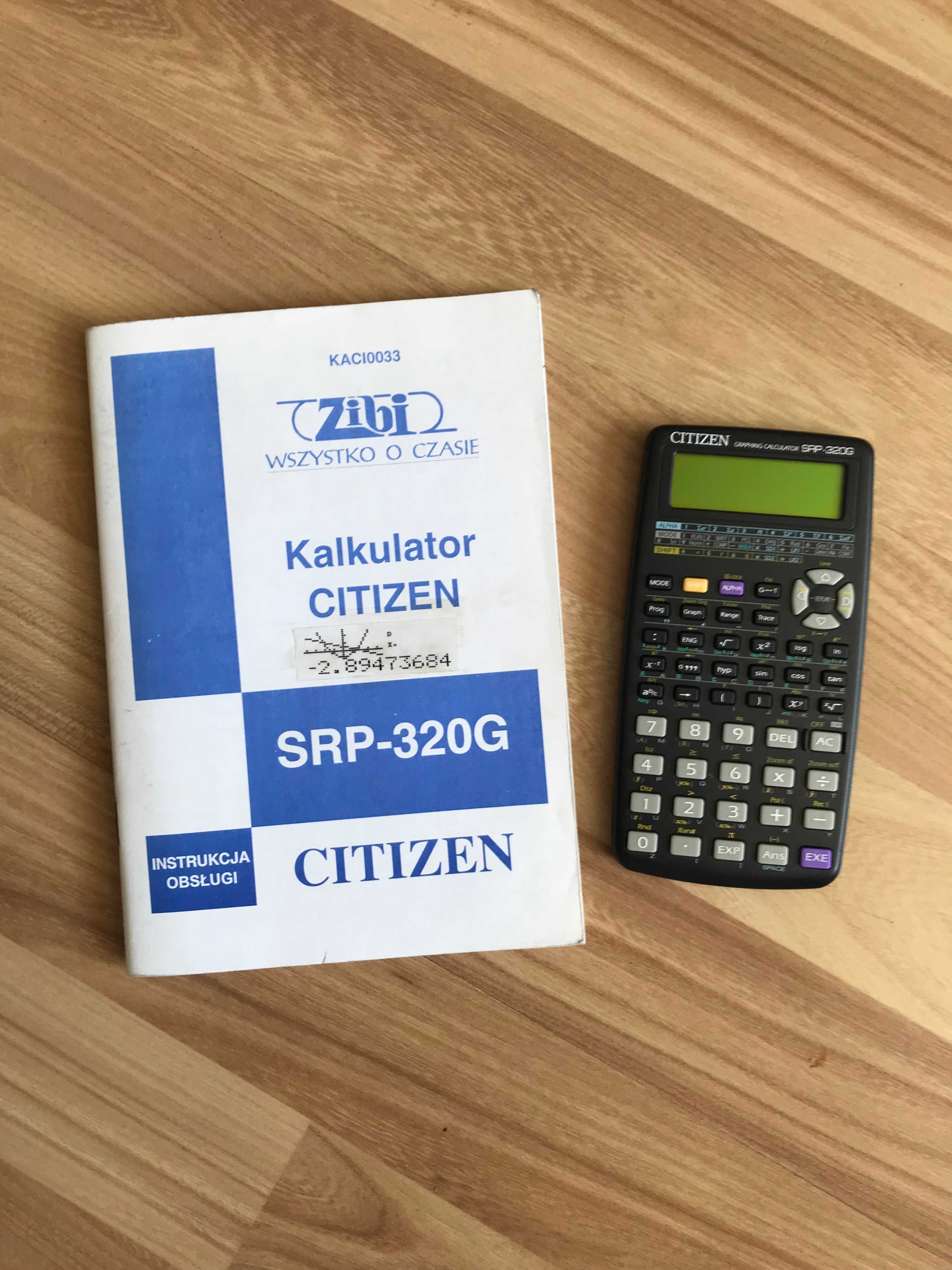 Kalkulator graficzny rysujący wykresy naukowy CITIZEN SRP-320G matura