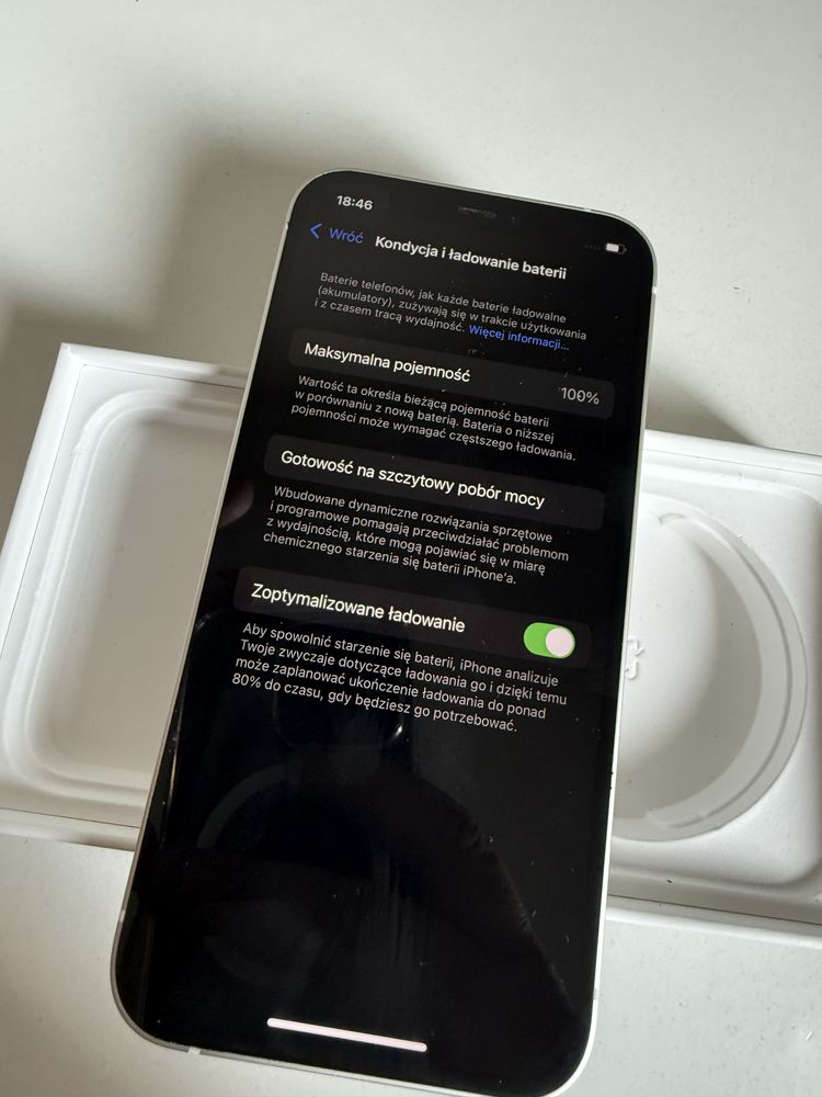iPhone 12 128gb White Stan Idealny Bateria 100%