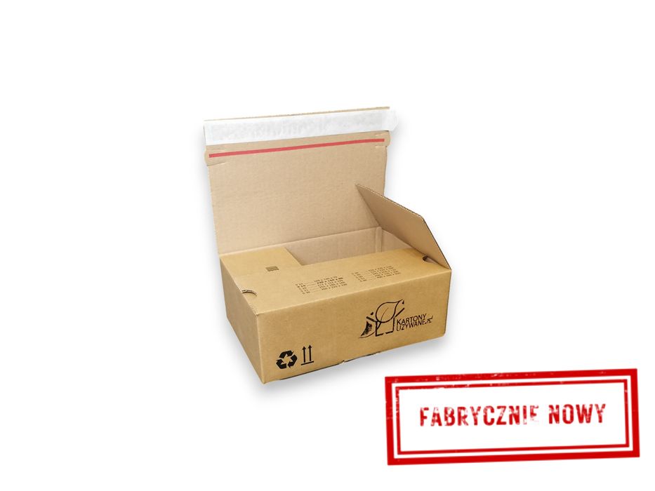 Karton Nowy 230x160x80mm, 3W, pudełko automat z taśmą, Duże ilości