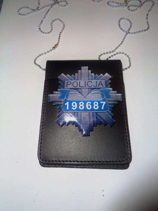 Odznaka Policja Odznaka Policyjna*Etui Skurzane*Kolekcjonerska