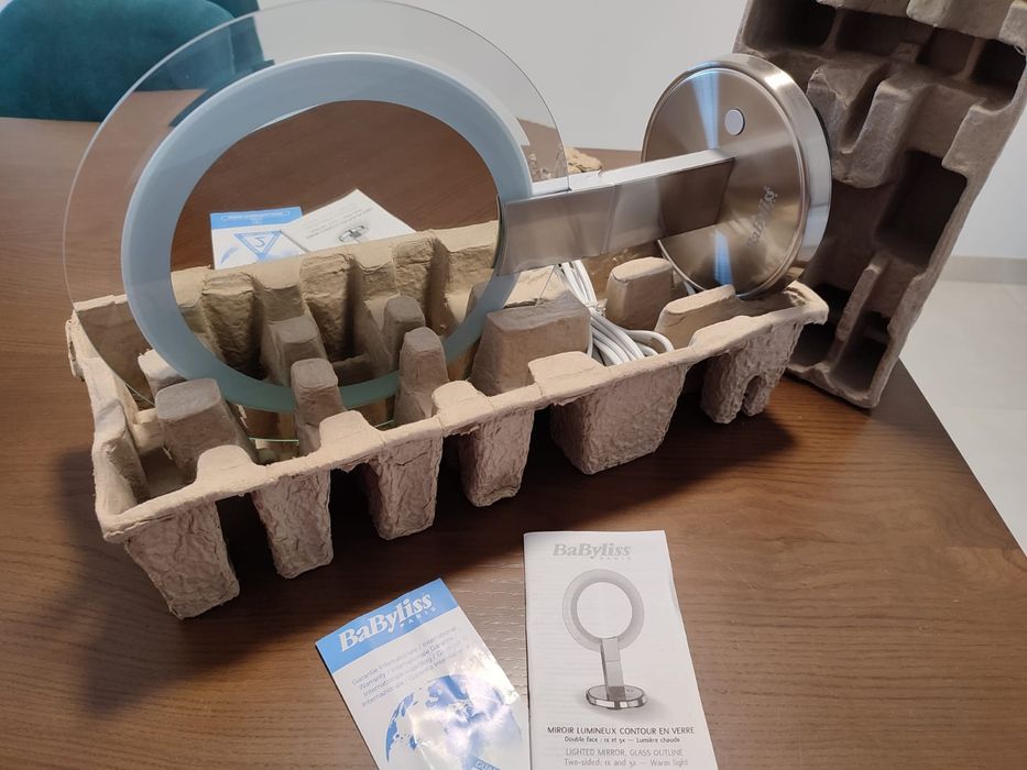 Espelho de Maquiagem com Aumento 3x -Baybliss