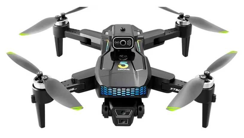 Dron XT505 Kamera WIFI 2000m GPS 3X BATERIA UNIKANIE Przeszkód
