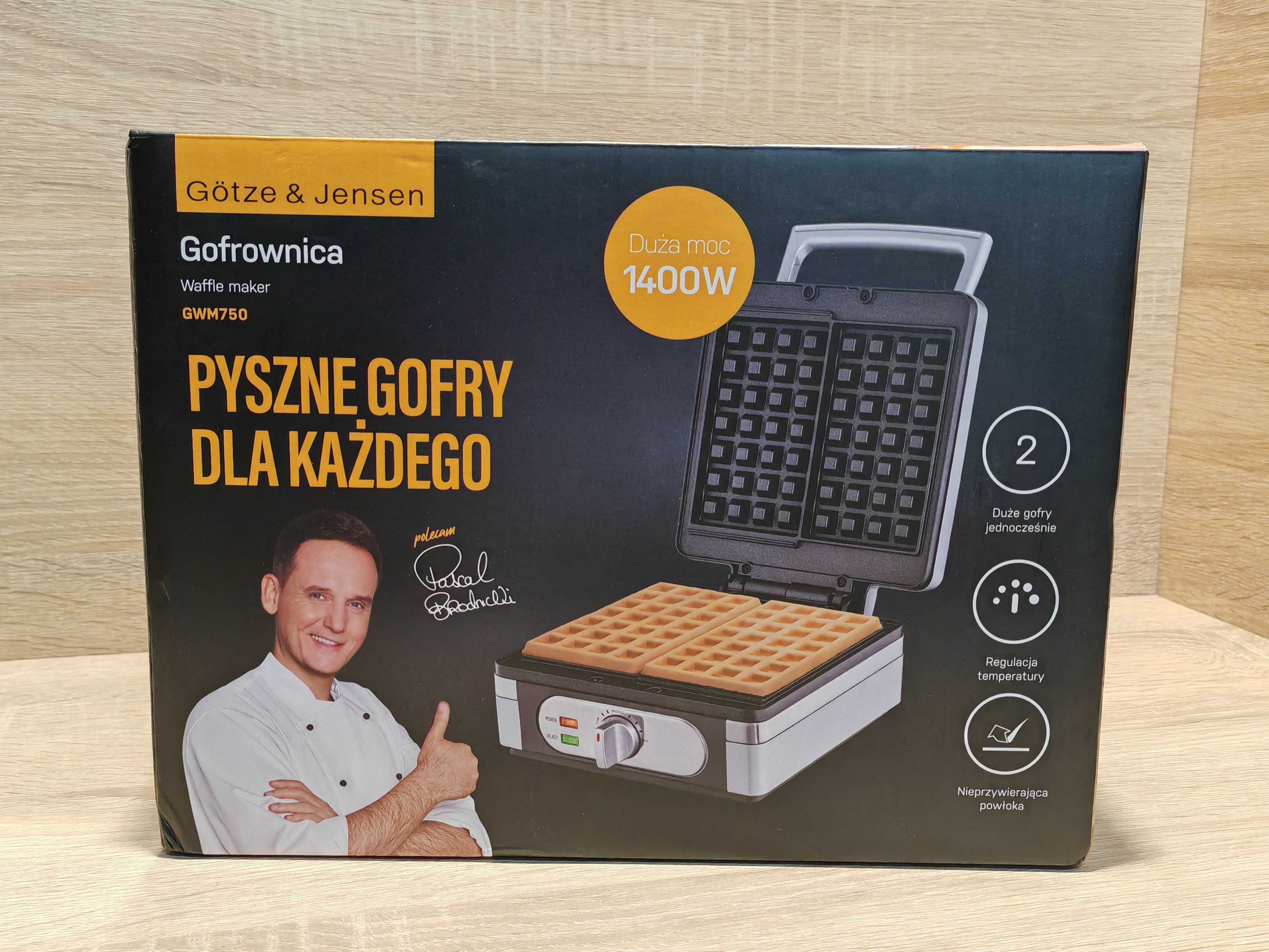 Gofrownica Gotze & Jensen GWM750 srebrny/szary