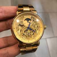 Оригинальные Мужские наручные часы Forsining 8177 All Gold