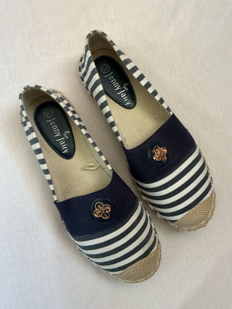 Letnie espadryle Jenny Fairy, rozmiar 36 – jak nowe!