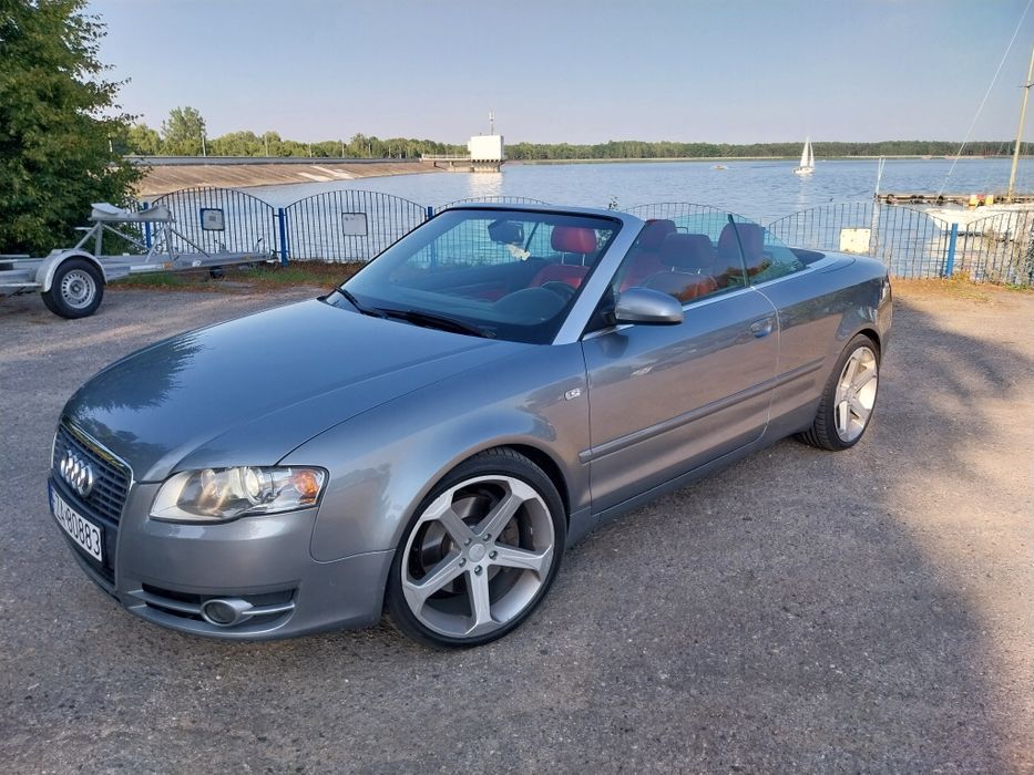 Audi A4 Cabrio 3.0 TDI Quattro/ Czerwony dach Skòry/ 19"/zamiana