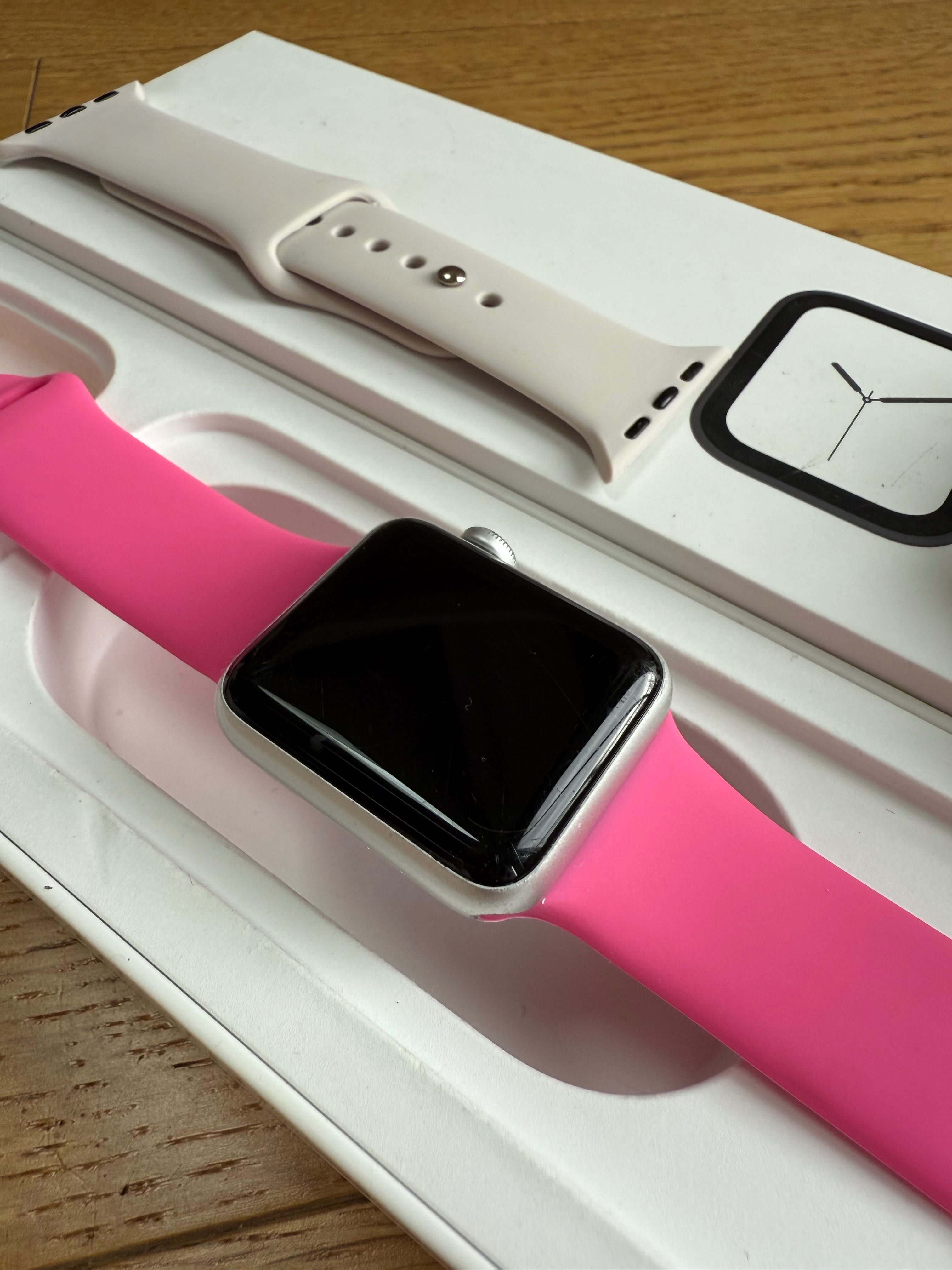 Apple Watch 3 38mm GPS Silver Nike +  bateria 100% bateria