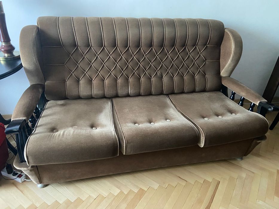 Kanapa rozkladana i fotel