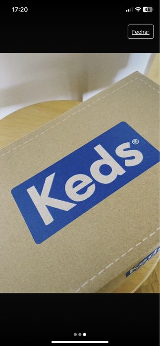 Keds rosa novos na caixa