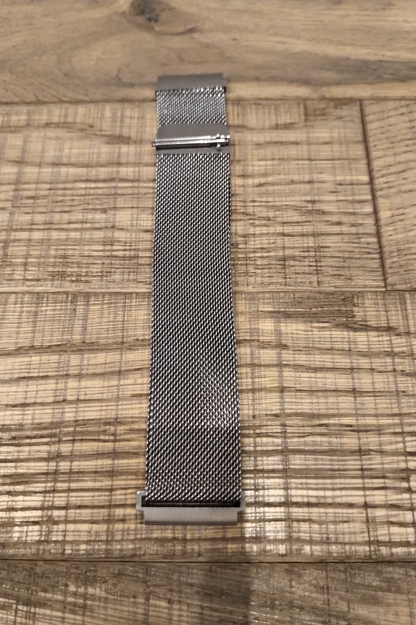 Pasek do zegarka 22 mm Bransoleta Tech-Band do Samsung Gear S2 srebrna