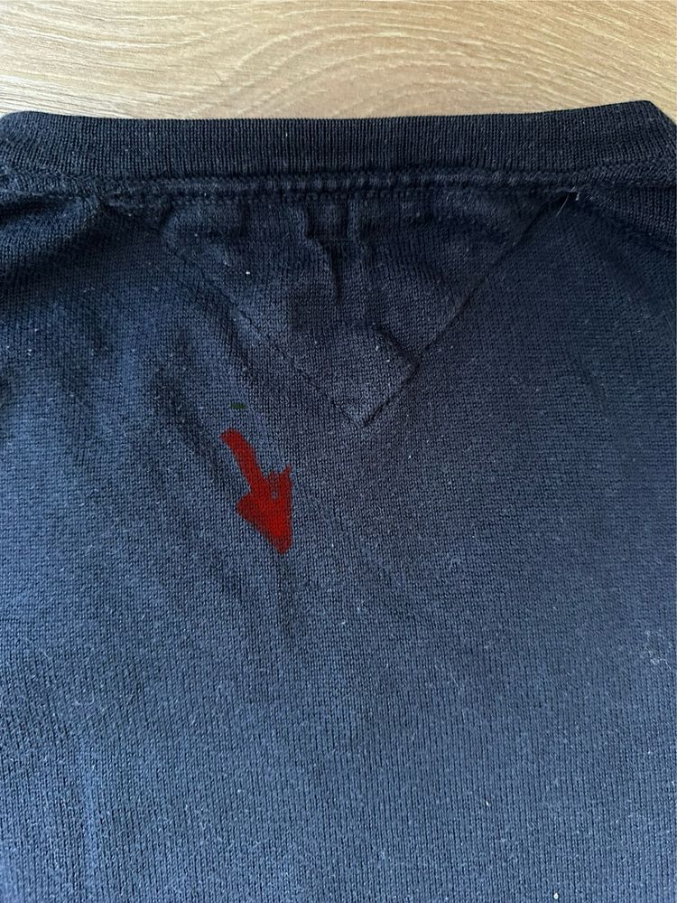 Męski sweter w serek Tommy Hilfiger, rozmiar L